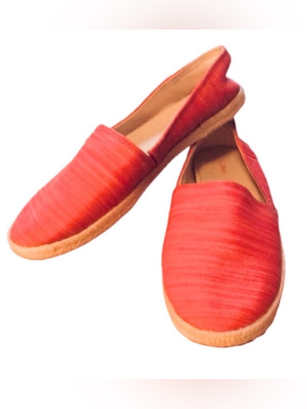 L.L.Bean pink flat espadrilles 8